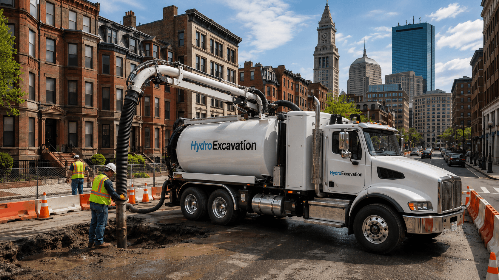 Hydro excavation service truck Kent, WA